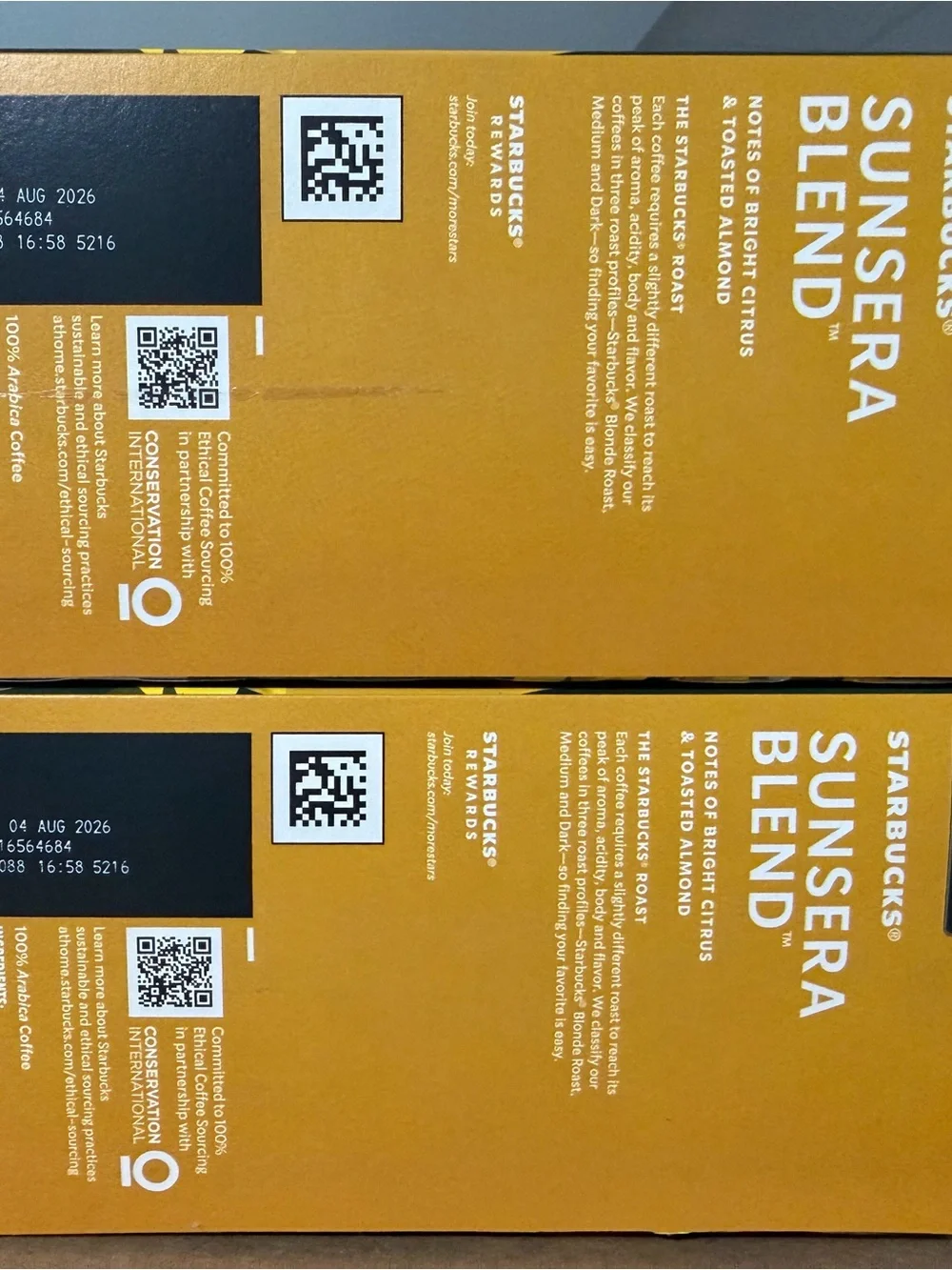 Starbucks Sunsera Blend Coffee K-Cups 44 pods